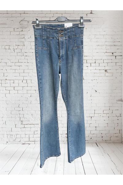 Xlovejeans PENSLİ İSPANYOL KOT PANTOLON