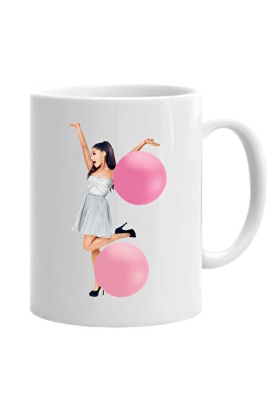 OEM Cana albă personalizată cu Ariana Grande, INOVATIX®. 330 ml