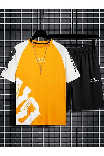 bellanova Men Summer Fashion Two Piece Set