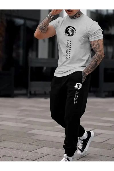 bellanova Men Summer Fashion Two Piece Set