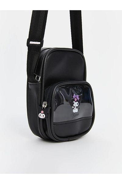 LC Waikiki Lcw Accessories Black Kuromi Printed Girl's Crossbody Bag