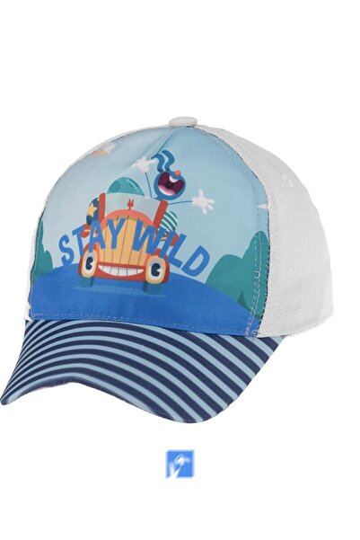 Kardelen Butik Denizli Дівчача капелюшка з принтом (4-8 років) (52 см)