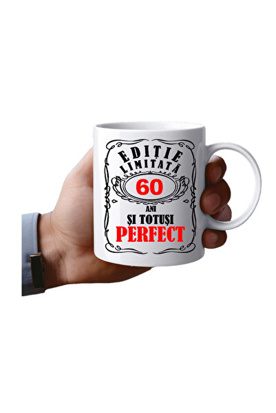 OEM Εξατομικευμένη λευκή κούπα, Περιορισμένης Έκδοσης 60 ετών, Κεραμική, INOV...