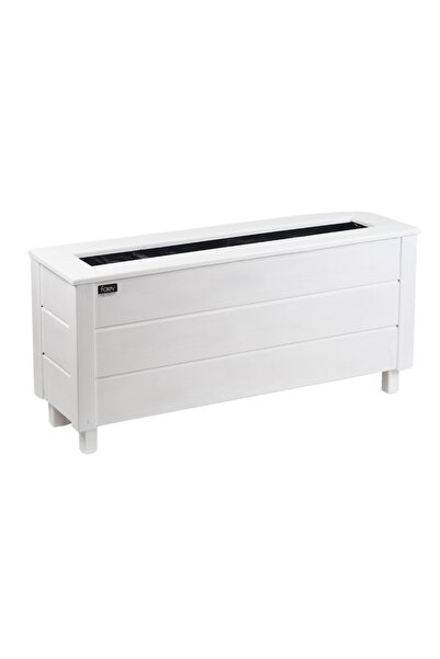 Faev Dış Mekan Ahşap Saksı Büyük Boy 100cm x 30cm Yükseklik 45cm Hazır Kurulu