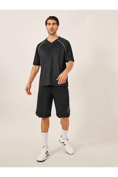 Styli Graphic Print Mesh Oversized T-Shirt