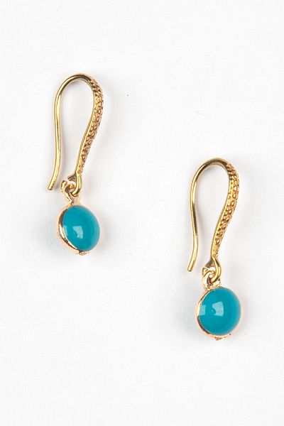 Lila Rosa Ethnic Authentic Turquoise Mine Earrings