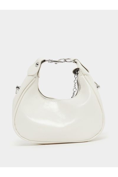 Styli Solid Zipper Closure Handbag with Strap