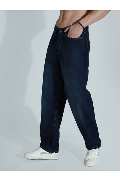High Star By Styli Mid Rise Whiskered Regular Fit Jeans