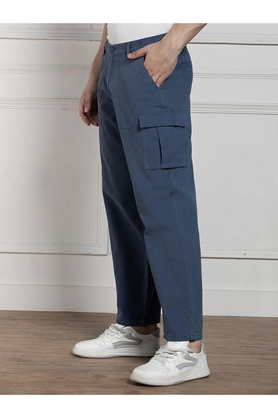 Dennis Lingo By Styli Mid Rise Relaxed Fit Cargos Trousers