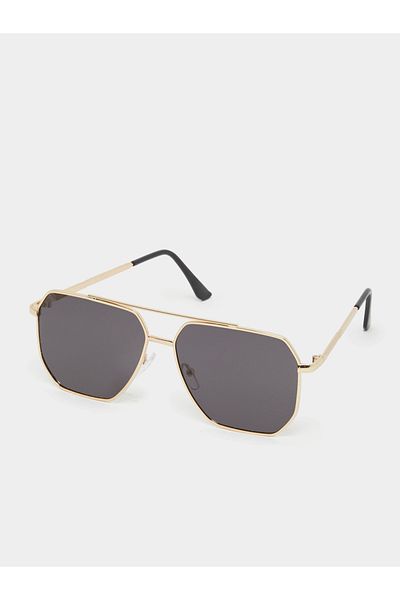 Styli Double Bridge Aviator Sunglasses With Nose Pads
