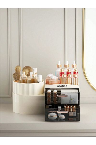 TİNEKE Luxury Drawers Makeup Cosmetic Organizer Organizer Makeup Box