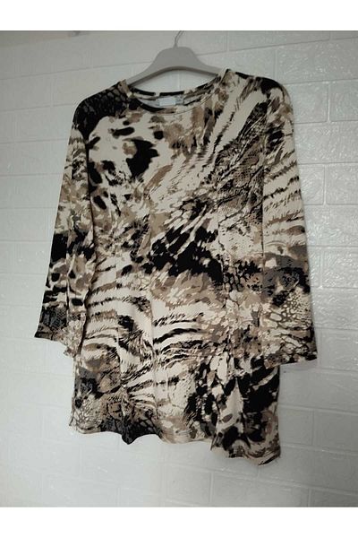 anne moda ankara Very Large Size Velisyon Viscose Summer, Long Sleeves