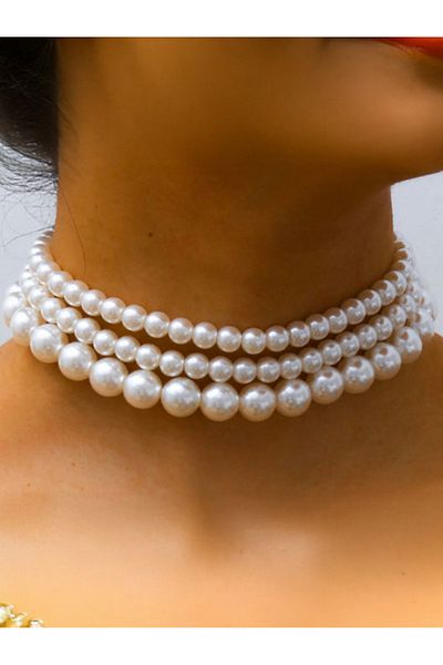 Styli Faux Pearl Layered Necklace