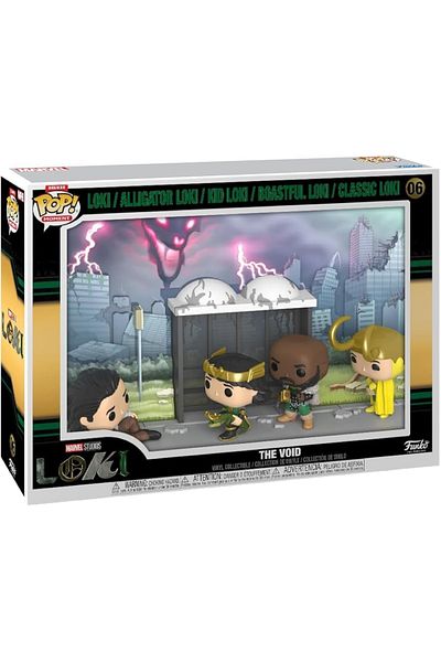 Funko Pop! Moments Deluxe: Loki - Loki, Alligator Loki, Kid Loki Boastful Loki and Classic Loki (the Void)