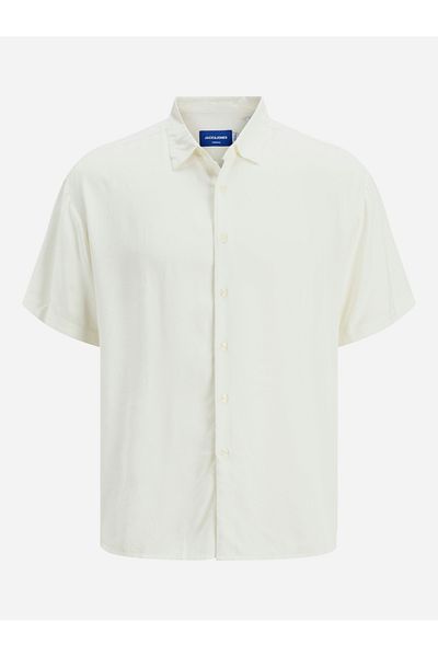 Jack & Jones قميص بقصّة عادية وياقة واسعة سادة