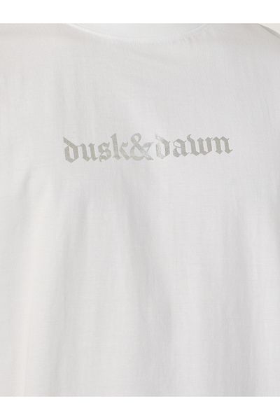 Styli Foil Graphic Print Oversized T-Shirt