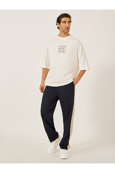 Styli Chest Graphic Compact Jersey Boxy T-Shirt