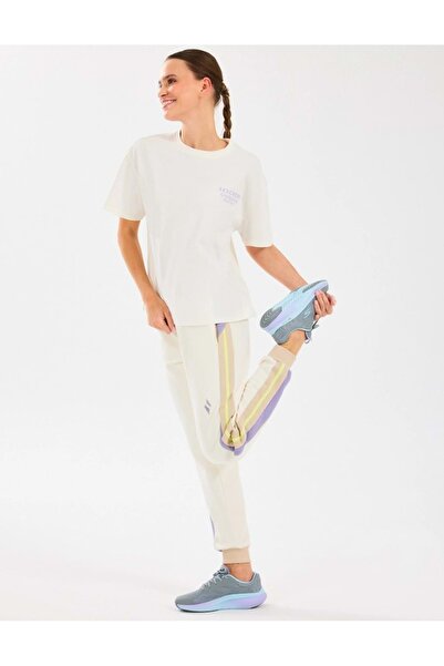 SKECHERS W Diagonal Lw Fleece Jogger Sweatpant S2510048 Women's Sweatpants Beige