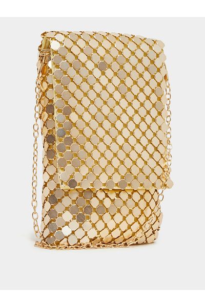 Styli Embellished Mini Bag with Chain Strap