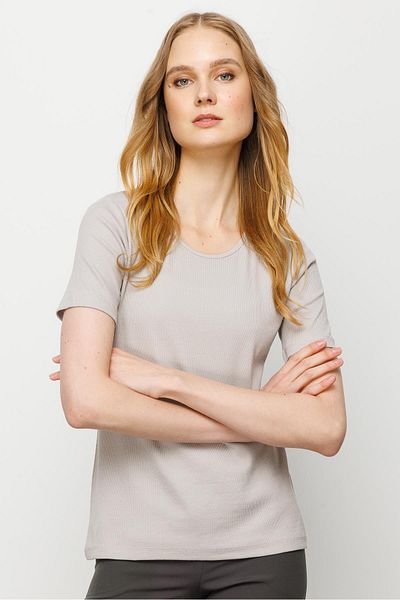 Desen Triko Tricou pentru damă, cu mânecă scurtă, cu gât roșu, din bumbac, camisole, Stone