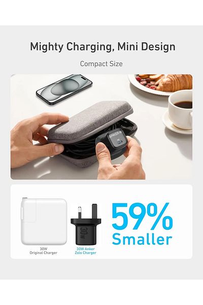 Anker Anker Zolo 30W Wall Charger with Type-C Port, White