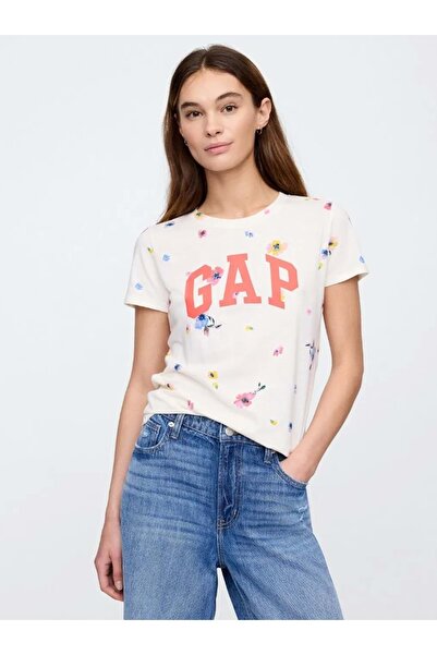 GAP Μπλουζάκι με λογότυπο V-Ss Logo Classic Tee Γυναικείο 729555 Μπλουζάκι ΡΟΖ