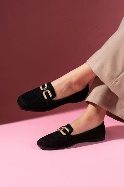 STOCON Κίτρινα παπούτσια χωρίς κρύο με χρυσά αξεσουάρ Marlin Stc1097
