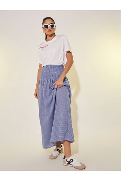 Styli Women White Slogan Print Short Sleeve Regular Fit T-Shirt
