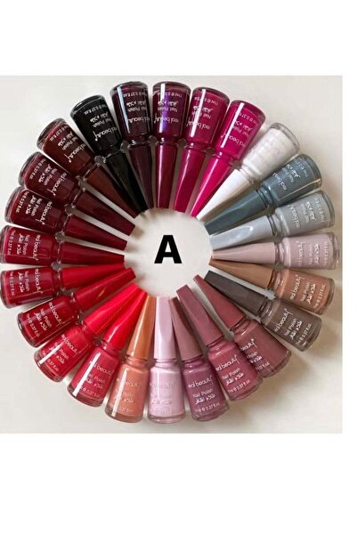 real beauty مجموعة طلاء أظافر من 24 قطعة متعدد الألوان