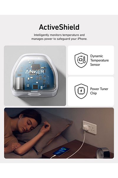 Anker Anker Nano PowerPort 5 20W USB-C Wall Charger, White