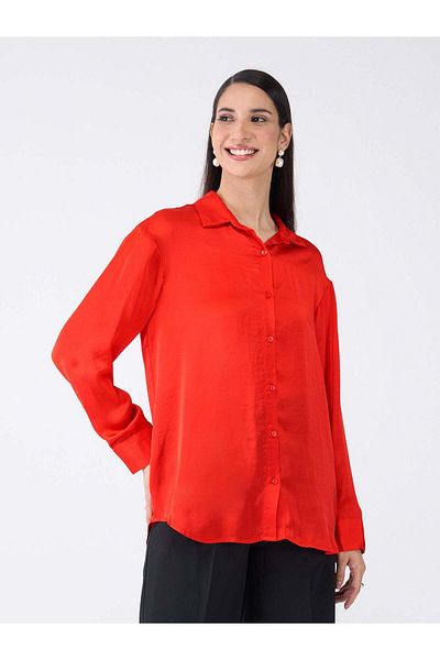 Salt Attire Women's Solid Shirt For Office, Casual Wear & Everyday Smart Styling