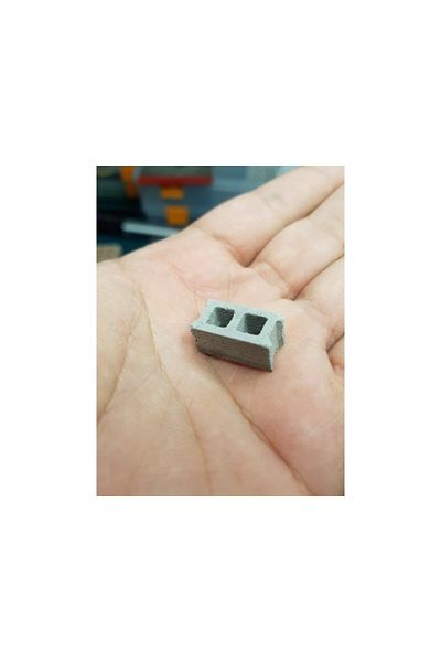 GİT3D 3d- Brick Molds 1:20 Scale For Diorama And Miniature Constructions