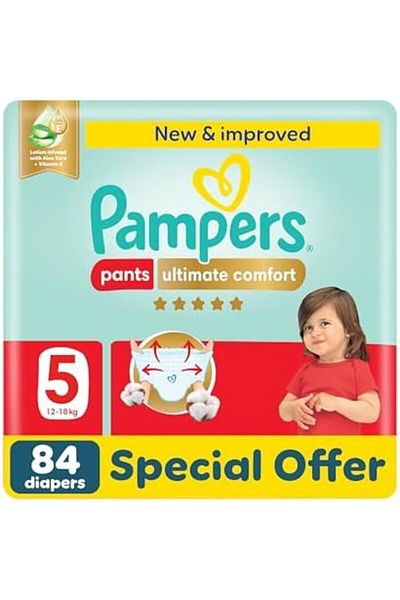 Pampers Ultimate Comfort Pants Diapers, Size 5, 12-18kg