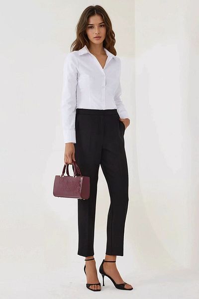Hiccup Pantaloni drepti cu talie înaltă