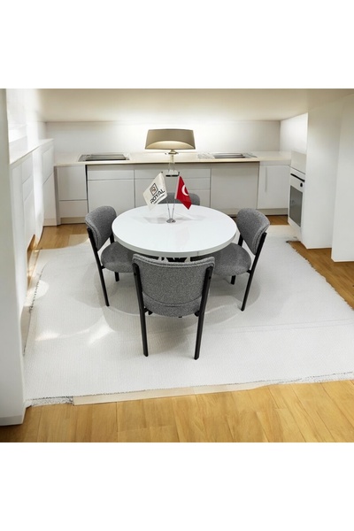 ROYALİSA TABLE CHAİR ROYALİSA LUNA 4 KİŞİLİK MUTFAK MASA SANDALYE TAKIMI