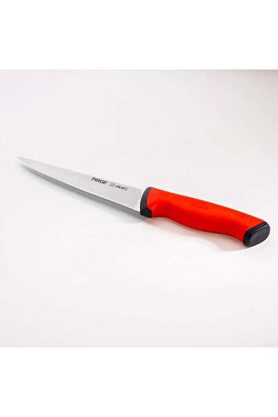 artizanmutfak Pirge Duo Kasap Bıçağı No.3 Sivri 19 cm Kırmızı