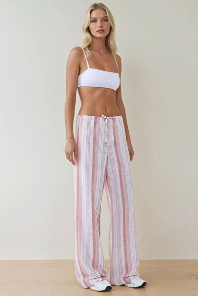 Hiccup Παντελόνι με ρίγες με φαρδύ κομμένο κομμένο