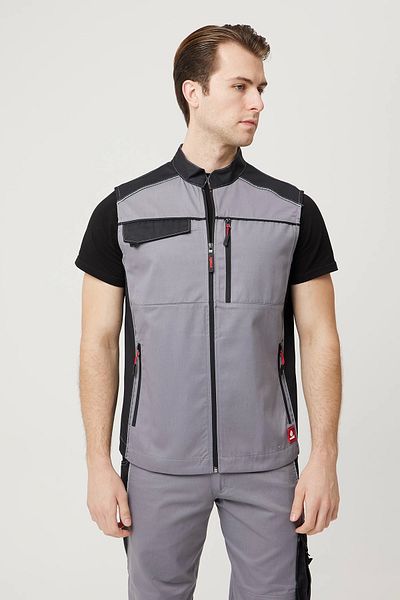 Armadillo Gabardine Reflective Piping Multi Pocket Work Vest Industry Construction Automotive Factory Work Assembly Vest