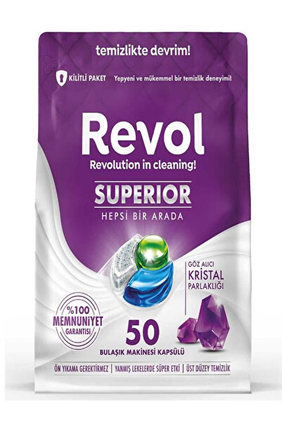 REVOL Superior Bulaşık Makinesi Kapsülü - 100 Adet ( 50 x 2'li )