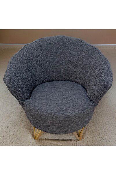 Şirin Hanem Papatya koltuk kılıfı, oval koltuk örtüsü, berjer koltuk örtüsü