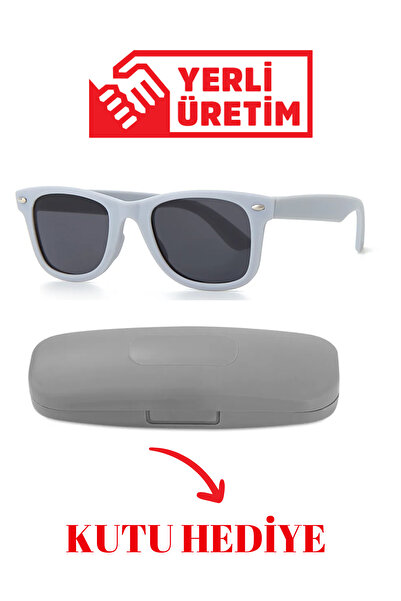 Zzla Gray Children's Sunglasses with Uv400 Protection and Colorful Box Gift