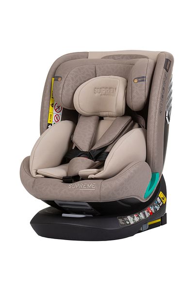 OEM Scaun auto cu Isofix pentru copii Chipolino Supreme Macadamia, I-Size 40-150 cm