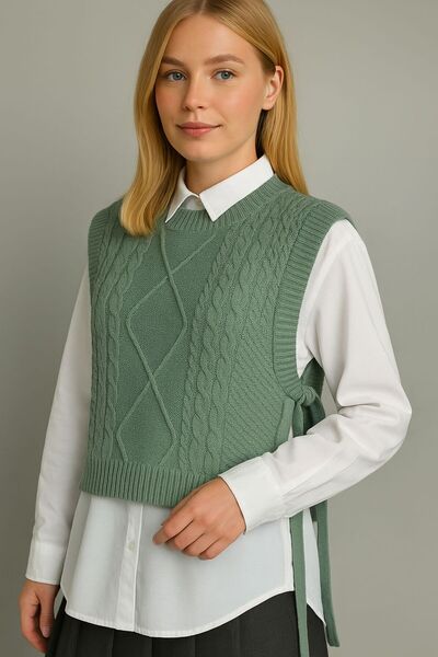 WAPPA Side Tie Hair Braid Sweater