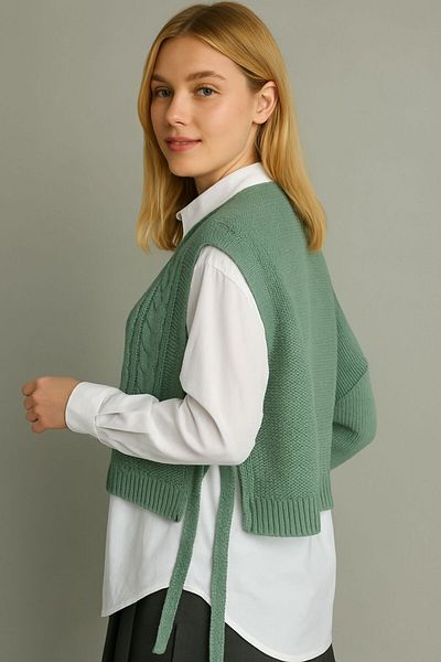 WAPPA Side Tie Hair Braid Sweater