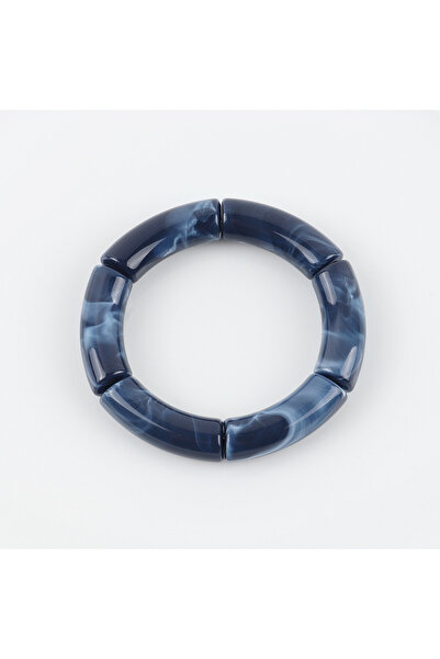 Choice أساور وأساور جديدة من FishSheep مصنوعة من خرز أكريليك أزرق داكن مع سلس...