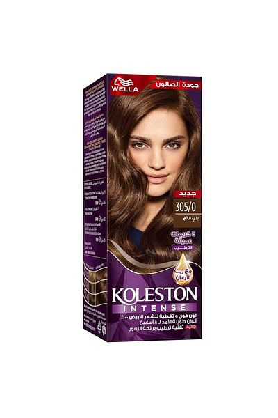Wella صبغة شعر كولستون انتنس بني فاتح - 305/0