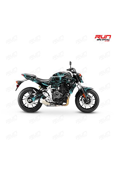 Run Grafik Shop KIT GRAFIC BULLETT pentru YAMAHA 2014-17 MT 07