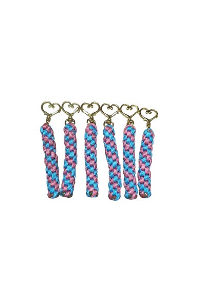 moonparacord سلسلة مفاتيح على شكل قلب باراكورد 3 قطع