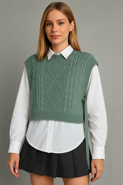 WAPPA Side Tie Hair Braid Sweater