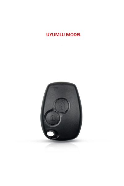 EBG İSTANBUL Renault Clio 3 Dacia Duster 2 Button Black Auto Key Control Container Case